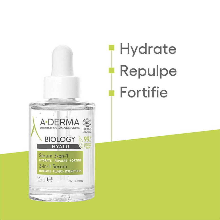 A-Derma Biology 3-in-1 Hyalu Serum 30ml