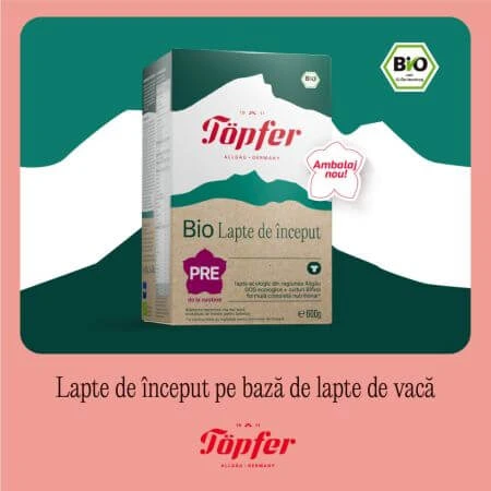 Lactana Pre Bio lait en poudre, +0 mois, 600 gr, Topfer