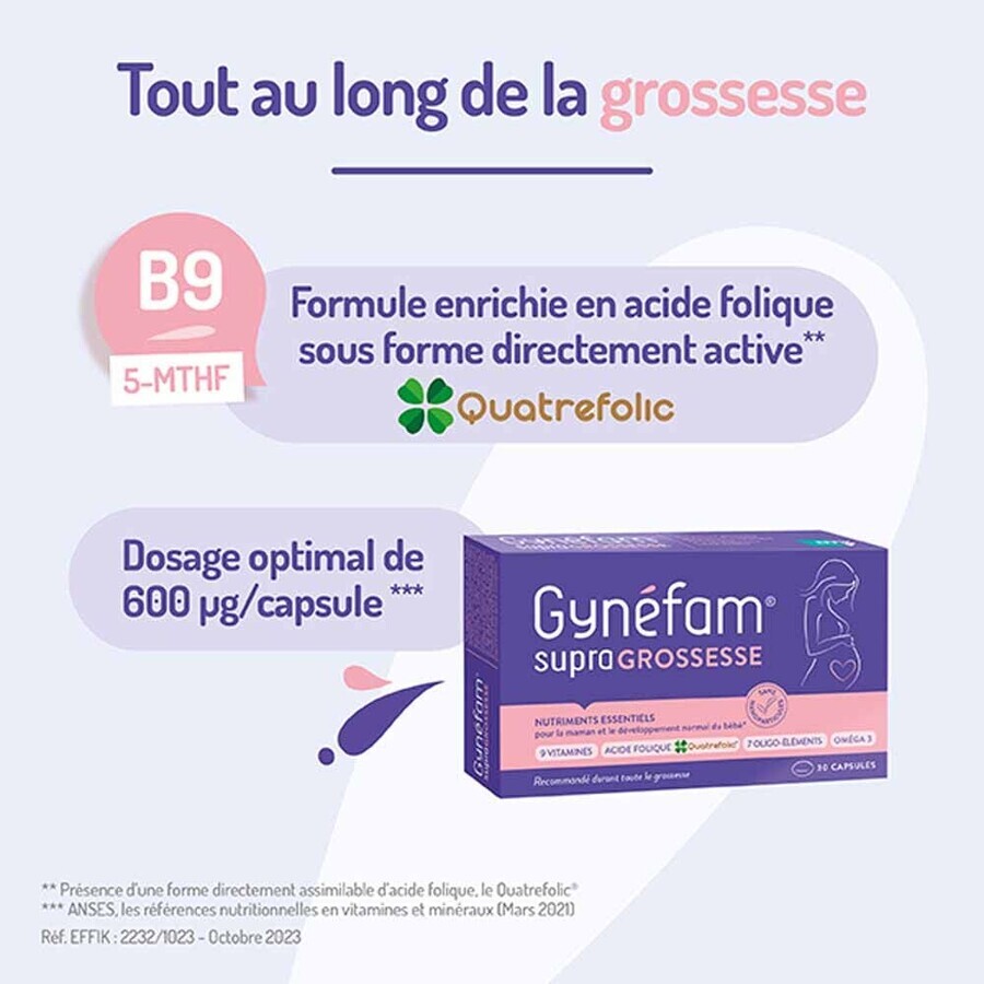 Effik Gynéfam Supra Grossesse 30 Capsules