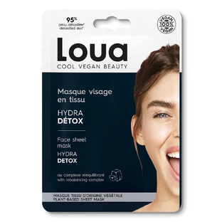 Loua Masque en tissu Visage Detox peaux grasses 1 eenheid