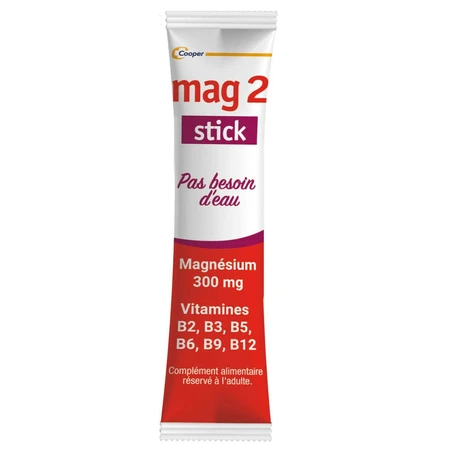 Mag 2 Nerviosismo, Cansancio, Fatiga muscular 30 Barritas bucodispersables