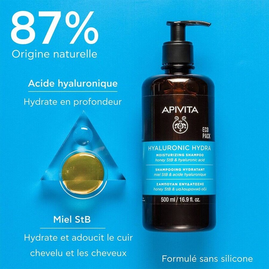 Apivita Hyaluronic Hydra Shampoo Tous Types de Cheveux 500ml Apivita Hyaluronic Hydra Shampoo Tous Types de Cheveux 500ml