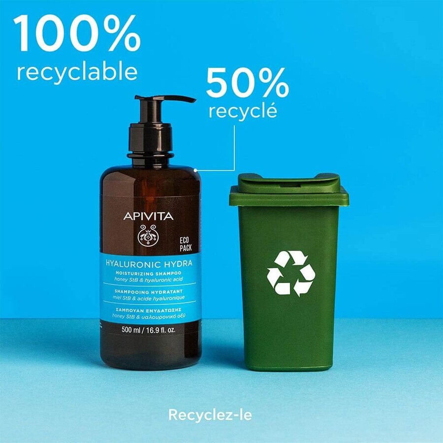 Apivita Hyaluronic Hydra Shampoo Tous Types de Cheveux 500ml Apivita Hyaluronic Hydra Shampoo Tous Types de Cheveux 500ml