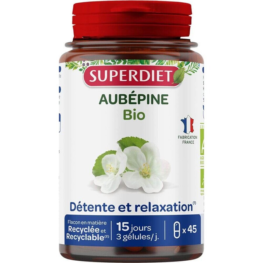 Superdiet Organic Hawthorn 45 capsules