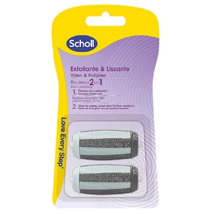 Scholl Vervangende scrub- en gladmakende rollers x2