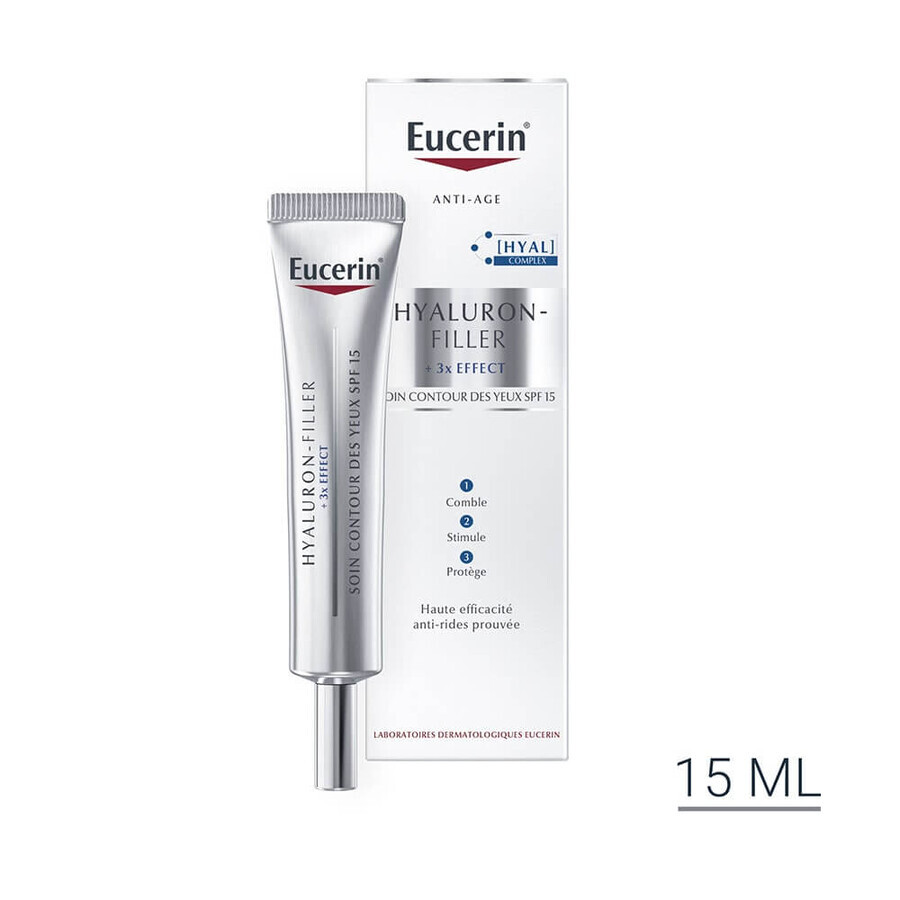 Eucerin Hyaluron-Filler + 3x Effect Contorno occhi anti-età 15ml