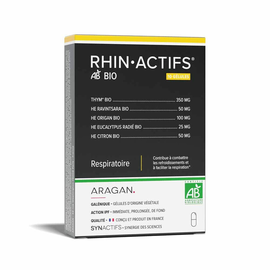 Aragan Synactifs RinActifs Bio Respiratorio 10 cápsulas