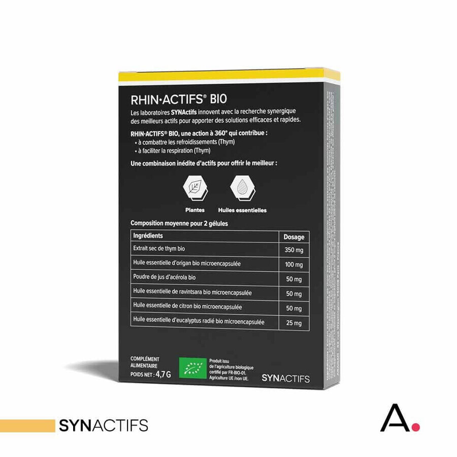 Aragan Synactifs RinActifs Bio Respiratorio 10 cápsulas