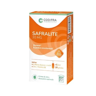 Codifra Safralite 30 mg Equilibrio anímico y emocional 28 cápsulas
