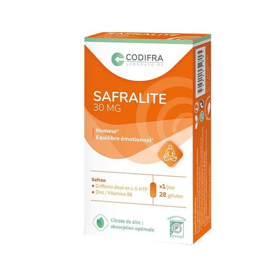 Codifra Safralite 30 mg Stemming en emotioneel evenwicht 28 capsules