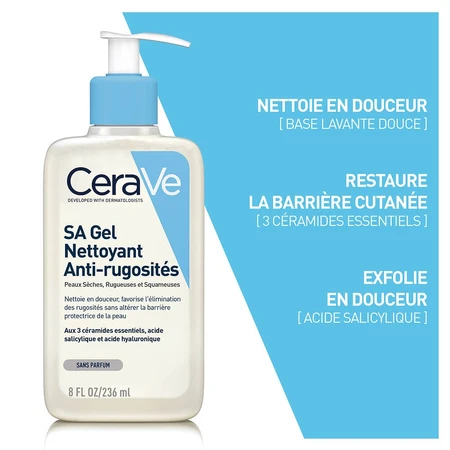 Cerave Body SA Salicylzuur Reinigingsgel Droge, ruwe en schrale huid 236ml