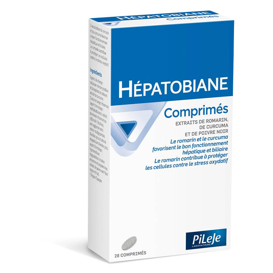 Pileje Hepatobiane Hepatobiane dietary supplement 28 tablets 28 comprimés