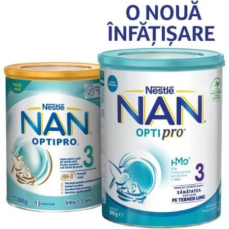 Nan 3 OptiPro Premium Milk Powder Formula, +12 months, 800 g, Nestlé