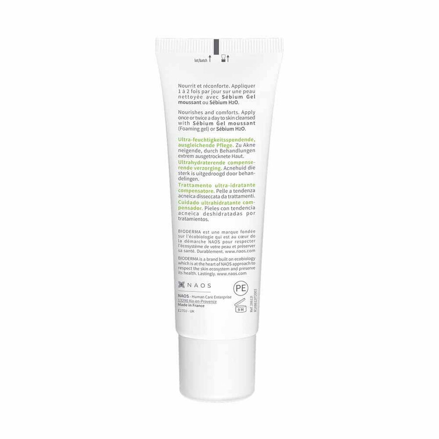 Bioderma Sebium Ultra Moisturising Compensating Treatment für zu Akne neigende Haut 40ml Bioderma Sebium Ultra Moisturising Compensating Treatment für zu Akne neigende Haut 40ml