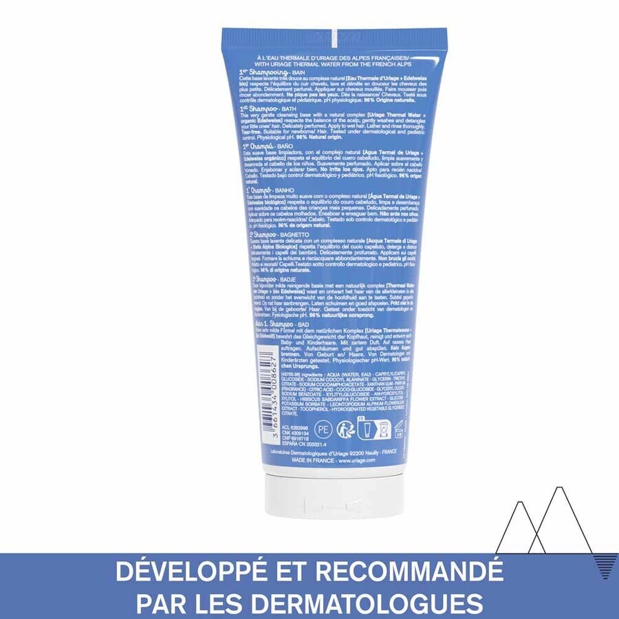 Uriage Baby 1st ExtraDelicate Shampoo - Uriage Bebe 200ml Uriage Baby 1st ExtraDelicate Shampoo - Uriage Bebe 200ml