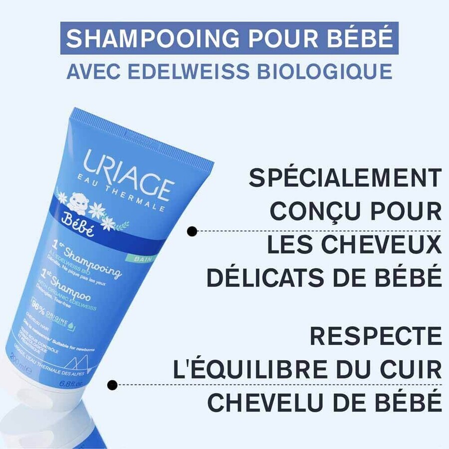 Uriage Baby 1st ExtraDelicate Shampoo - Uriage Bebe 200ml Uriage Baby 1st ExtraDelicate Shampoo - Uriage Bebe 200ml