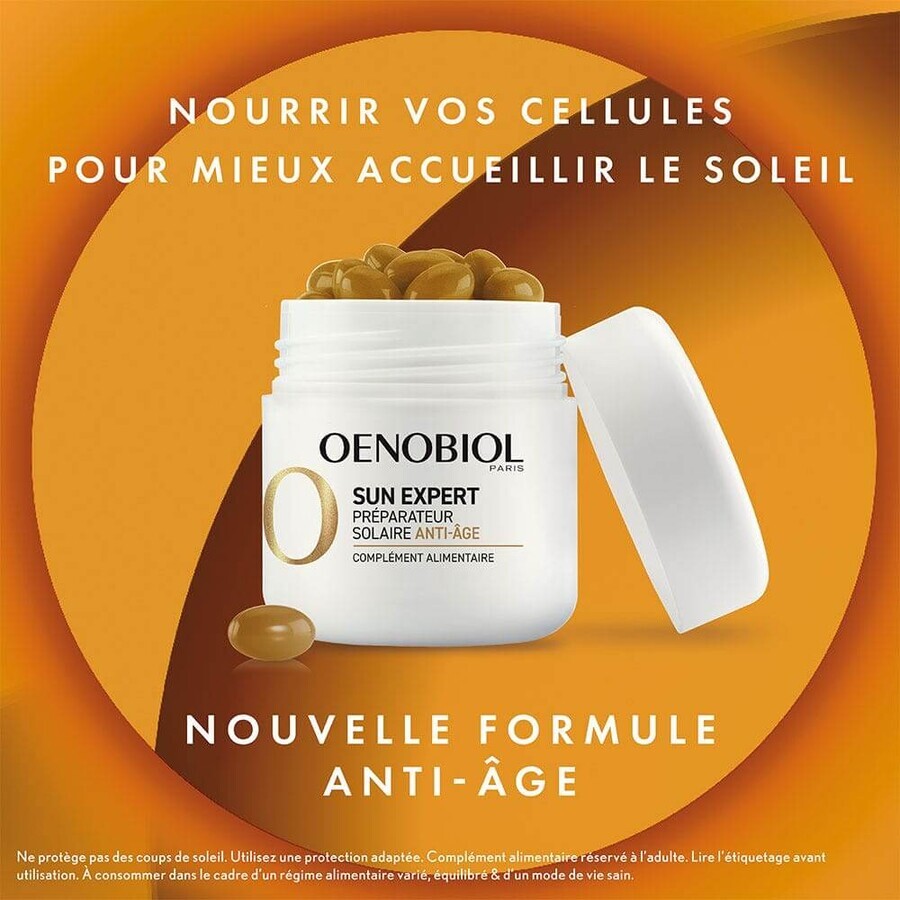Oenobiol Sun Expert Anti-Ageing Zonbescherming 30 Capsules
