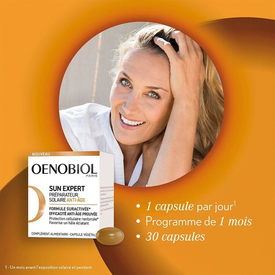 Oenobiol Sun Expert Anti-Ageing Zonbescherming 30 Capsules
