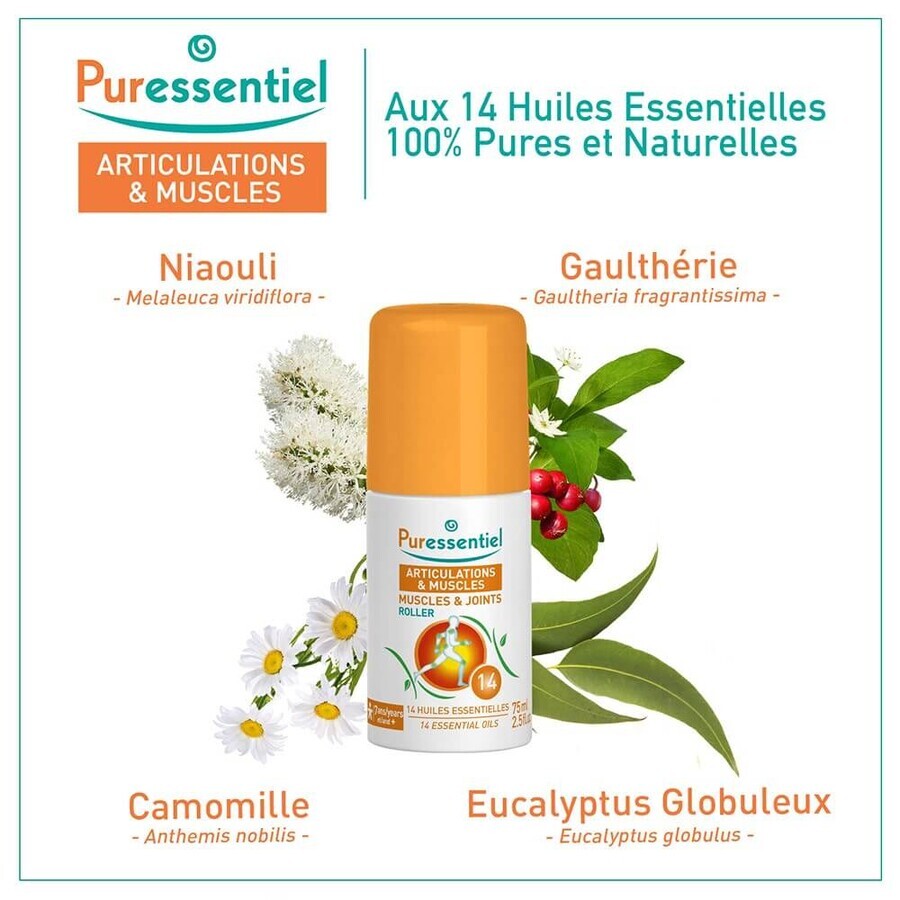 Puressentiel Gewrichten en Spieren Roll-on Massagebal 75ml