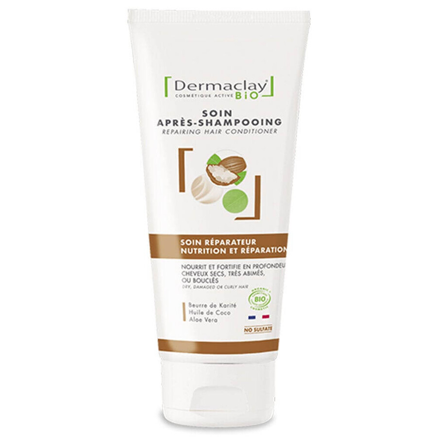 Dermaclay Organic Repairing Treatments Very Dry, Curly and Damaged Hair 200 ml