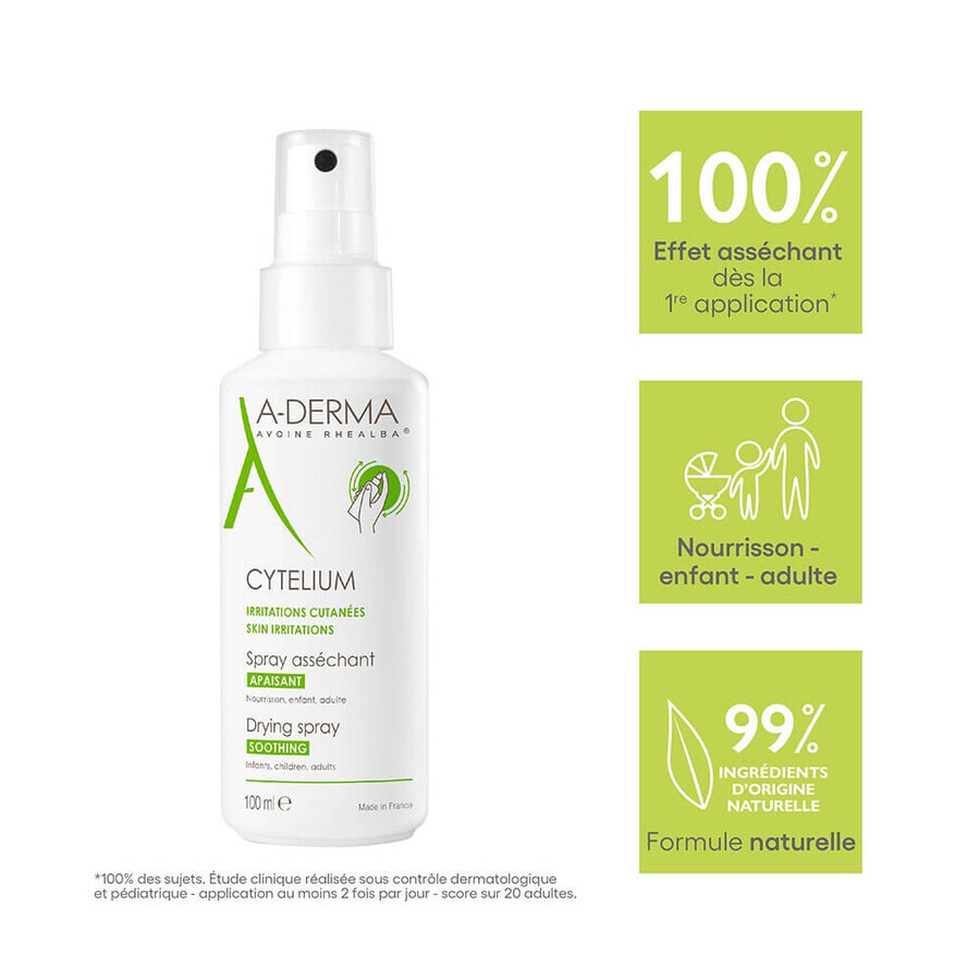 A-Derma Cytelium Soothing Absorbent Spray Face and Body 100ml