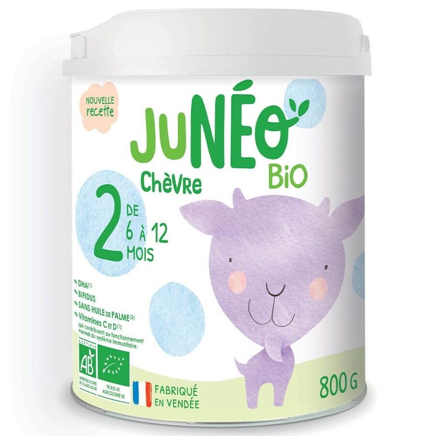 Juneo Capra Latte Seguito Bio seconda età 6-12 mesi 800g