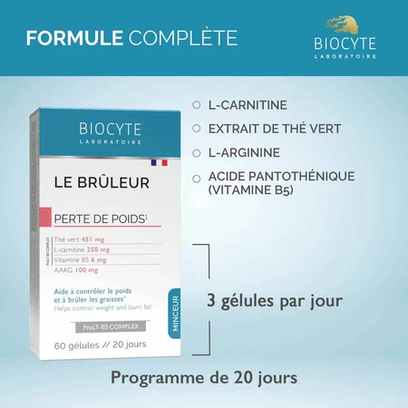 Biocyte Slimming Burner para adelgazar 60 cápsulas