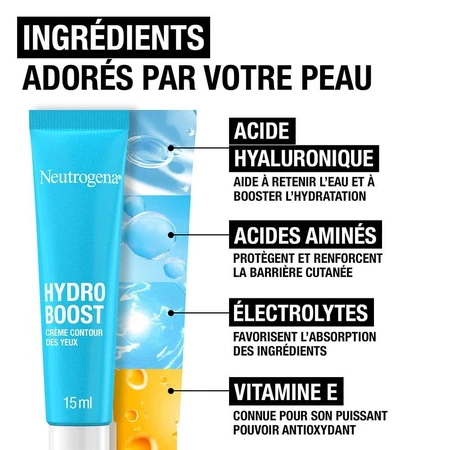 Neutrogena Hydro Boost Crème Contour des Yeux Sans parfum 15ml