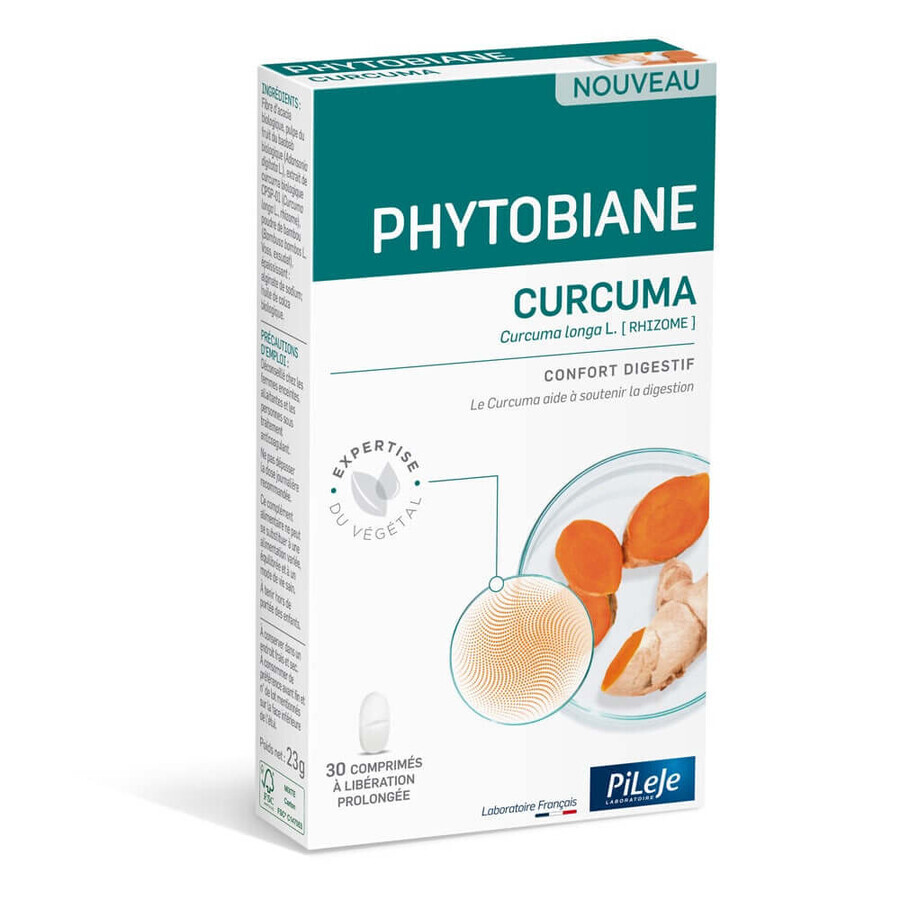 Comprar Pileje Phytobiane Cúrcuma Confort Digestivo 30 comprimidos Pileje Phytobiane Cúrcuma Confort Digestivo 30 comprimidos