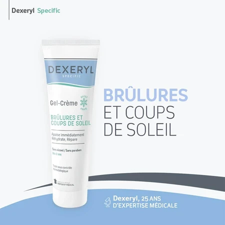 Dexeryl Specific Brulure Et Coups De Soleil Gel-creme Apaisant 50g