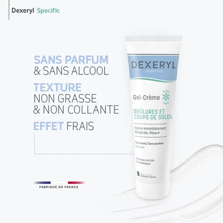 Dexeryl Specific Brulure Et Coups De Soleil Gel-creme Apaisant 50g