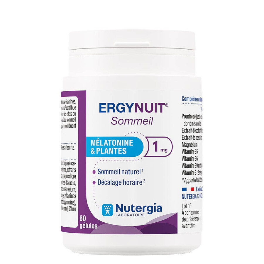 Buy Nutergia ErgyNuit Natural, Quality Sleep 60 Capsules Nutergia ErgyNuit Natural, Quality Sleep 60 Capsules