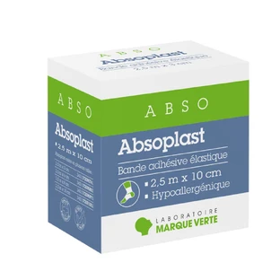 Marque Verte Abso Elastisch Verband 2,5mx10cm Plast 1 EENHEID