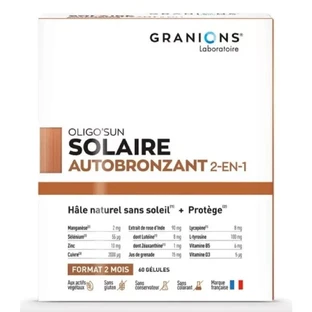 Granions Oligo'Sun Autobronceador cuidado solar 2 meses 60 cápsulas