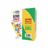 Arkopharma Azinc Forma y Vitalidad Vitaminas C, E, Zinc Dès 15 Ans 2x120 cápsulas