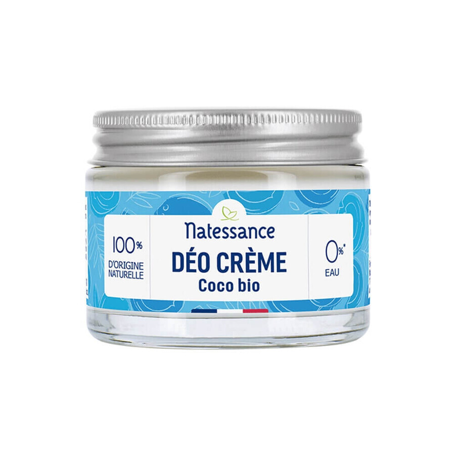 Natessance Biologische Kokosnoot Crème Deodorant 50g