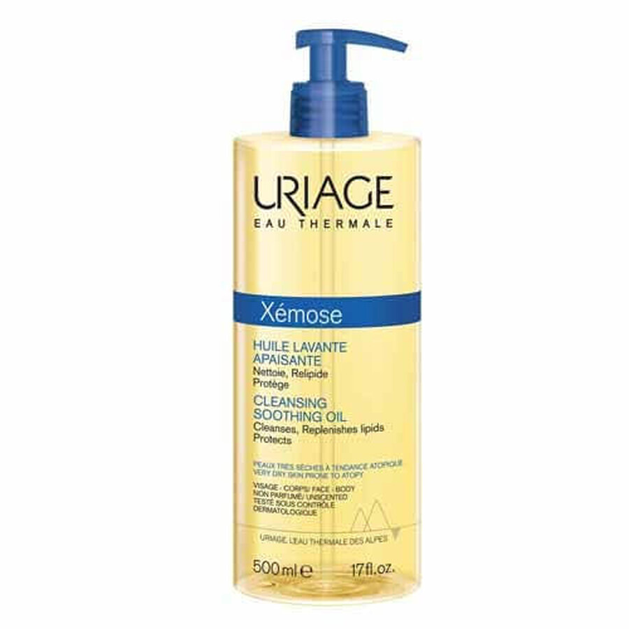 Uriage Xémose Huile Lavante Apaisante Peaux Tres Seches A Tendance Atopique 500ml