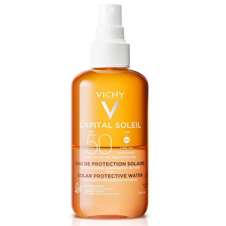 Cumpără Vichy Capital Soleil Protective Sun Water SPF 50 Bronzare intensă 200ml Vichy Capital Soleil Protective Sun Water SPF 50 Bronzare intensă 200ml