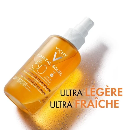 Vichy Capital Soleil Schützendes Sonnenwasser SPF 50 Intensive Bräune 200ml