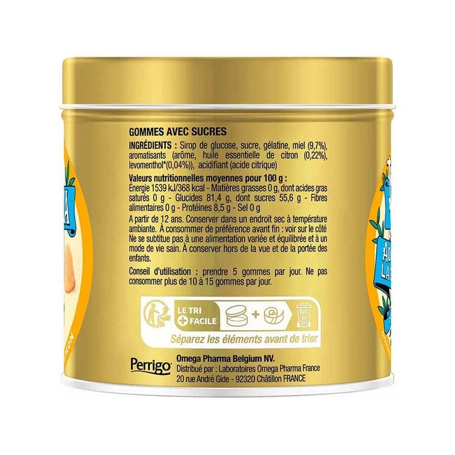 Valda Lemon and honey gum 140g