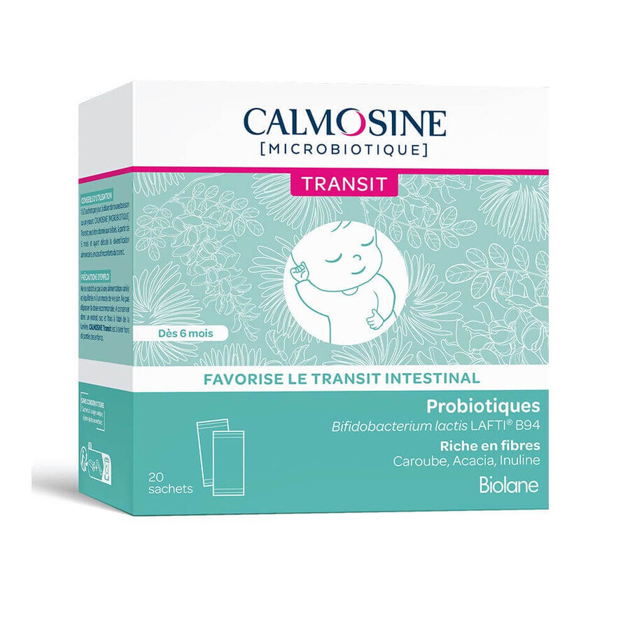 Calmosine Intestinal Transit Probiotics from 6 months 20 sachets