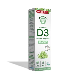 Superdiet Vitamine D3 Spray Pflanzlicher Ursprung 20ml