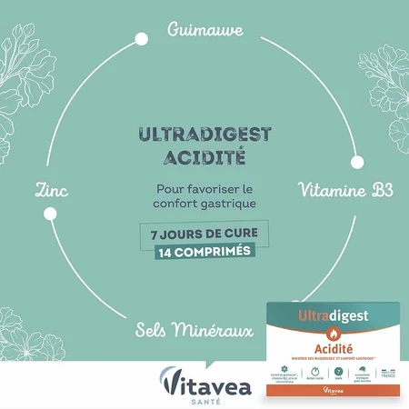 Vitavea Santé Ultradigest Acidité 14 Komprimate