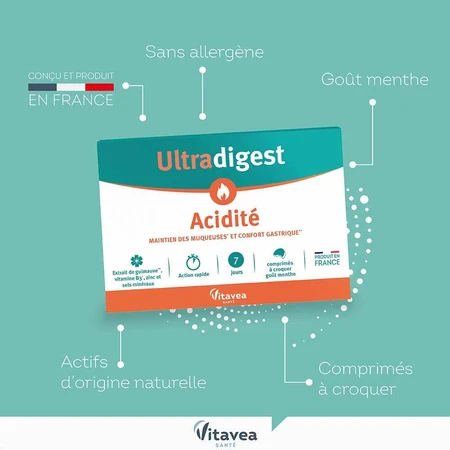 Vitavea Santé Ultradigest Acidité 14 Komprimate