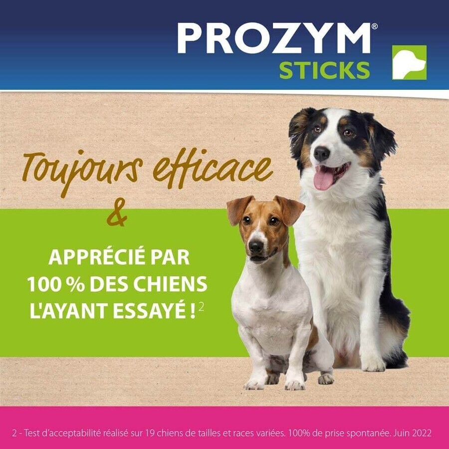 Ceva Prozym Sticks à mâcher RF2 pour l'hygiène bucco-dentaire Sticks pour animaux de 0 à 25kg x12 Ceva Prozym Sticks à mâcher RF2 pour l'hygiène bucco-dentaire Sticks pour animaux de 0 à 25kg x12