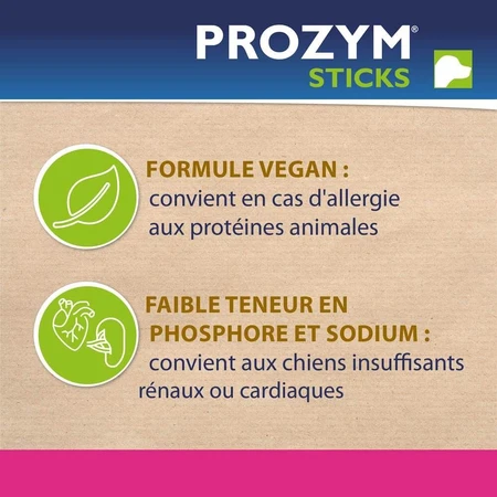 Ceva Prozym Sticks à mâcher RF2 pour l'hygiène bucco-dentaire Sticks pour animaux de 0 à 25kg x12