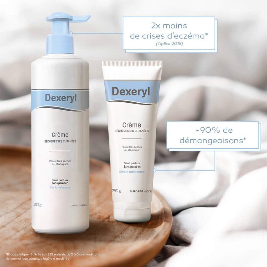 Dexeryl Hydraterende Gezichts- en Lichaamscrème Zeer Droge Huid Peaux très sèches ou atopiques 500g
