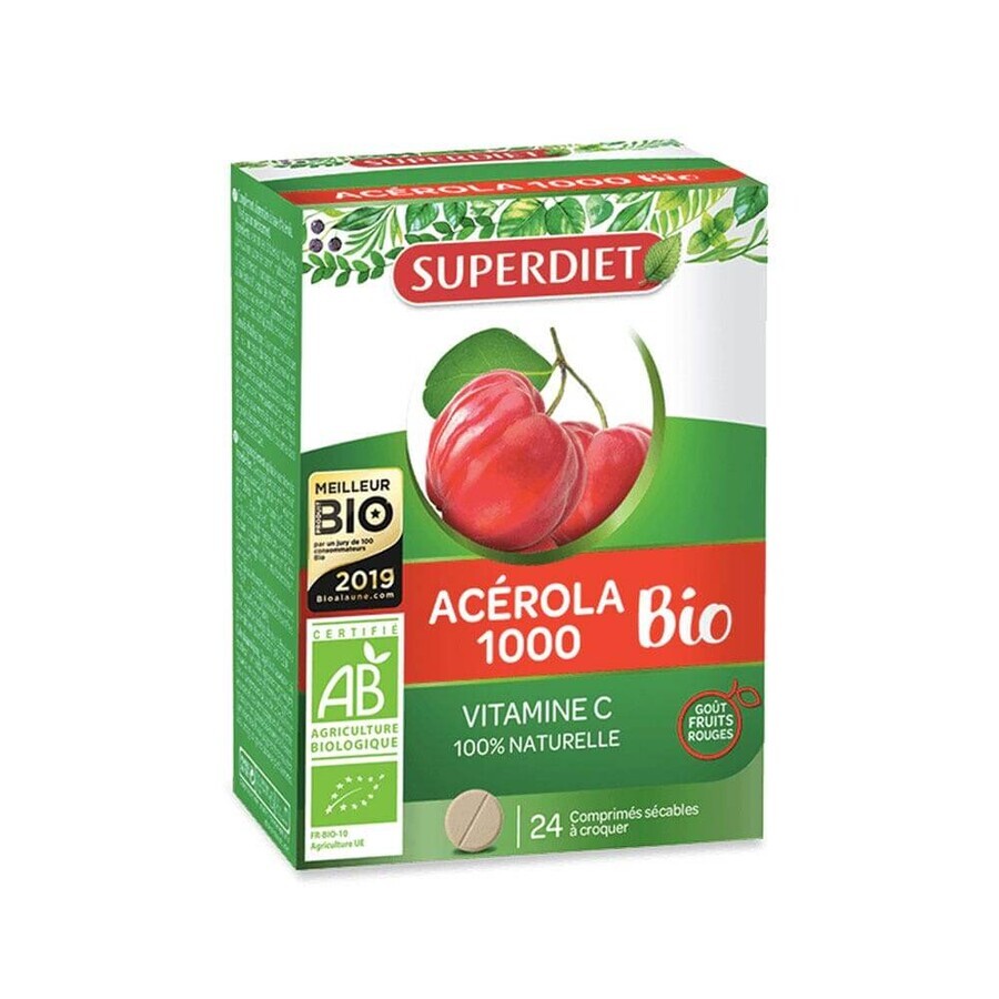Comprar Superdiet Acerola 1000 BIO 24 comprimidos masticables Superdiet Acerola 1000 BIO 24 comprimidos masticables