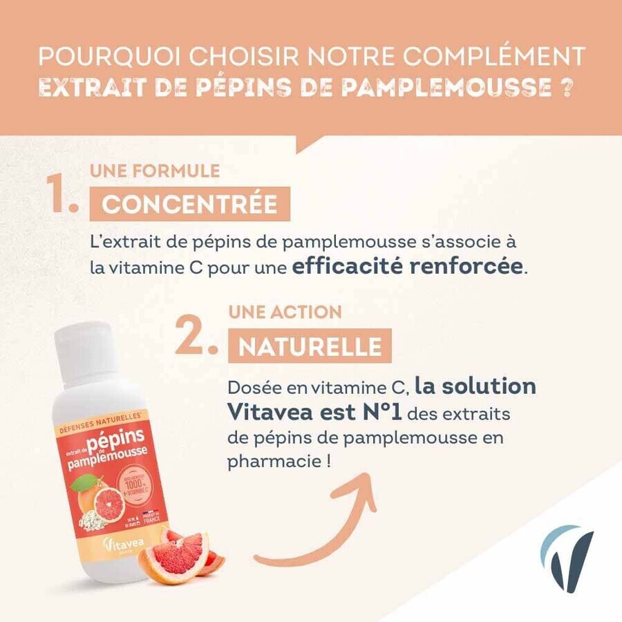 Vitavea Santé Grapefruit Seed Extract Natural Defenses 50ml Vitavea Santé Grapefruit Seed Extract Natural Defenses 50ml