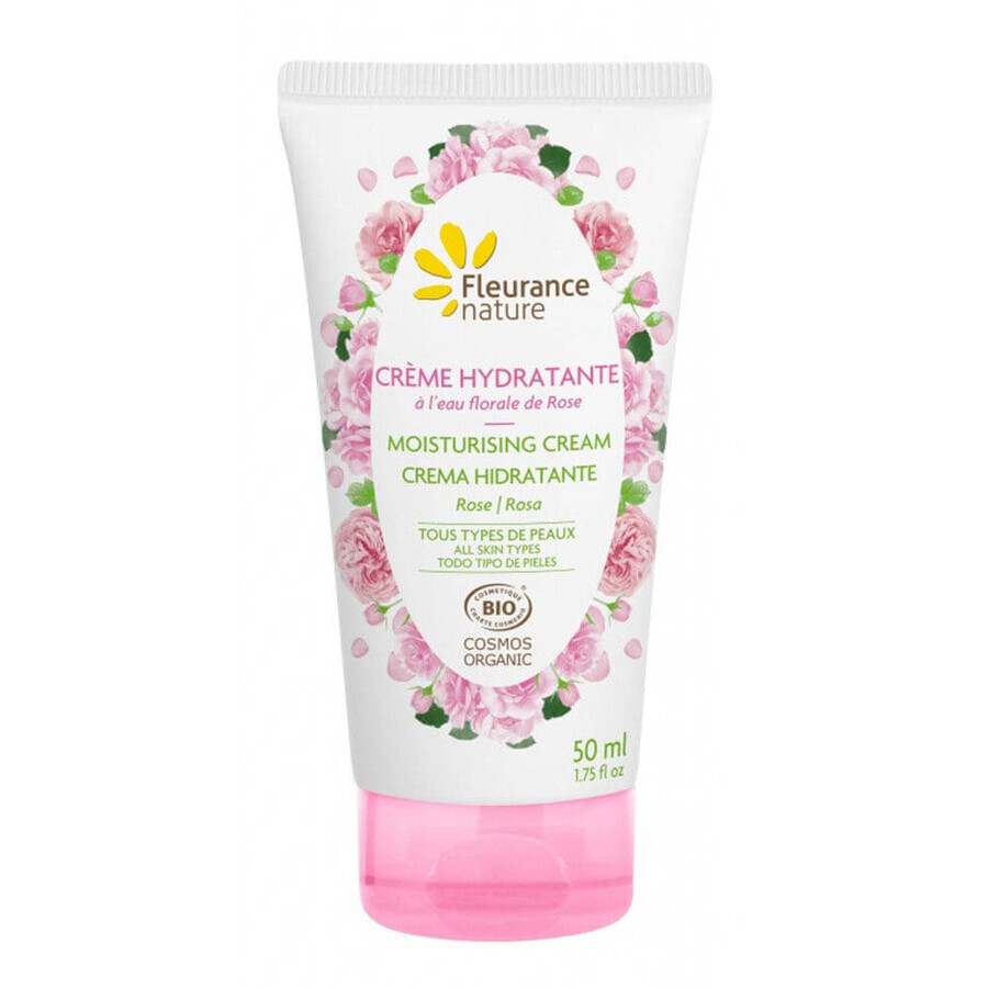 Fleurance Nature Organic rose floral water moisturizing cream for all skin types 50ml